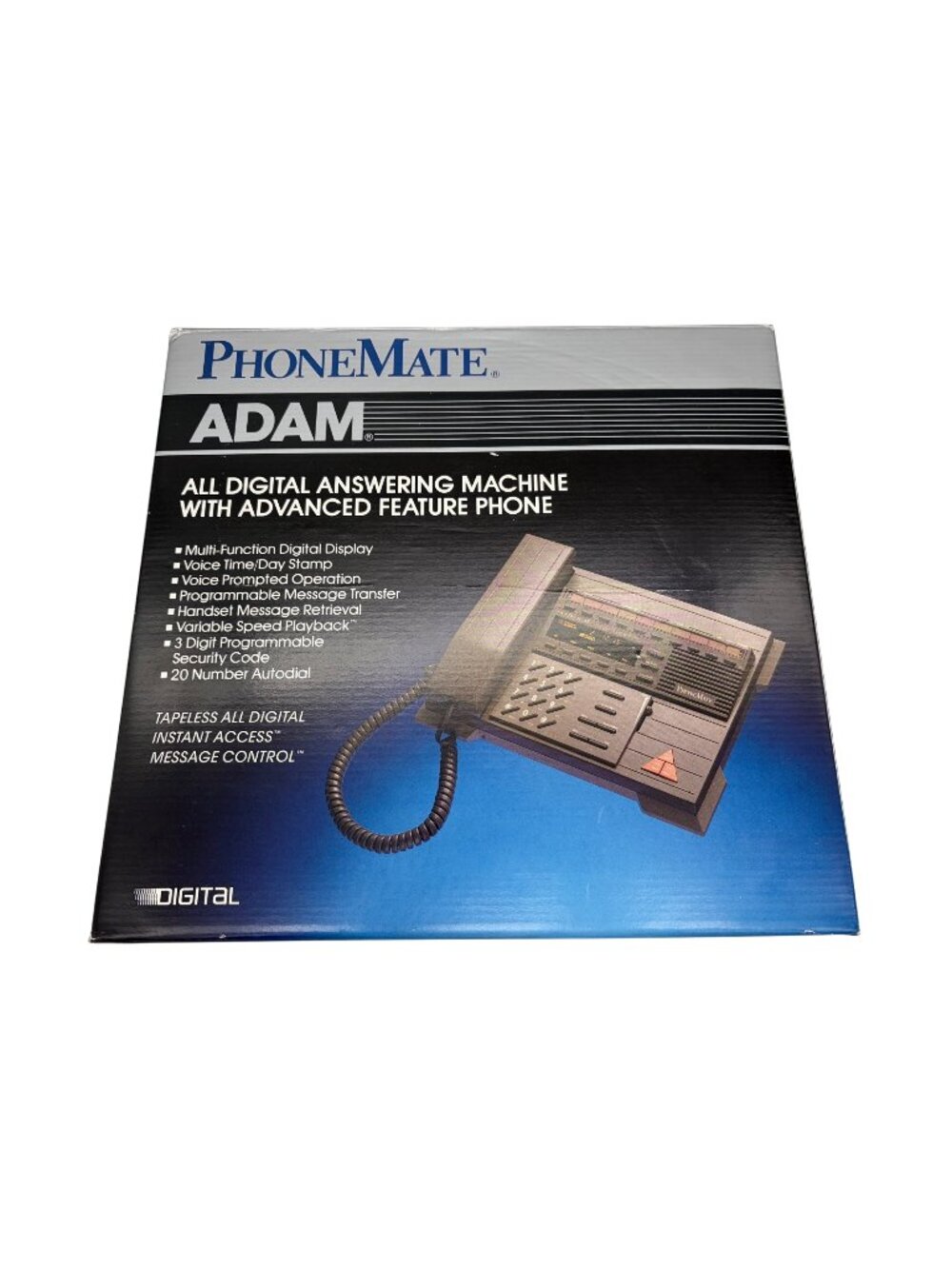 Vintage PhoneMate ADAM Digital Answering Machine Advanced Feature Phone Open Box